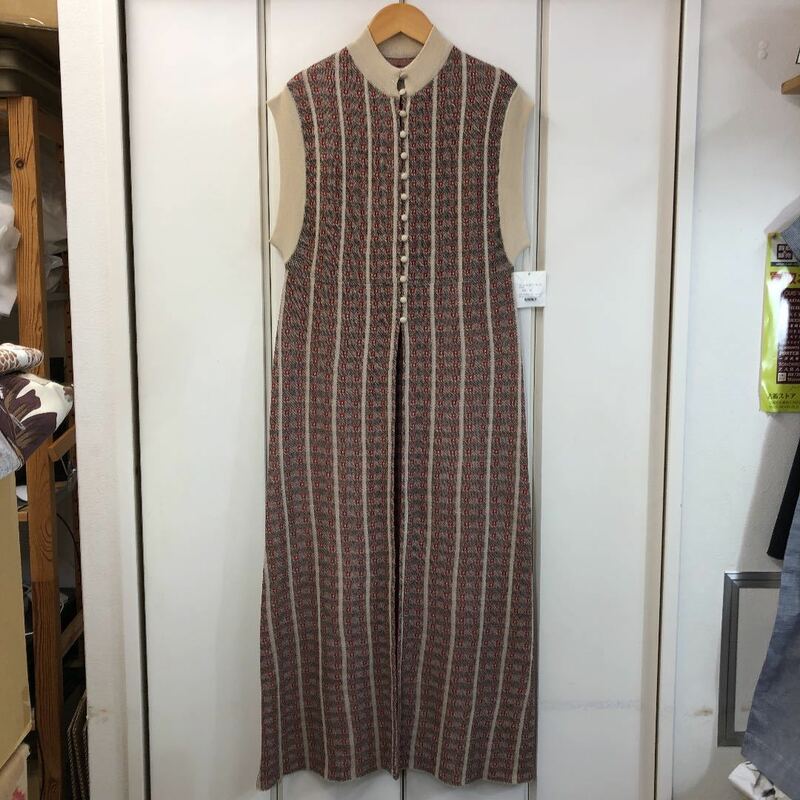 新品 TODAYFUL Jacquard Knit Dress(38)￥19800 20SS ジャガードニットドレス ワンピース ロングカーディガン トゥデイフル
