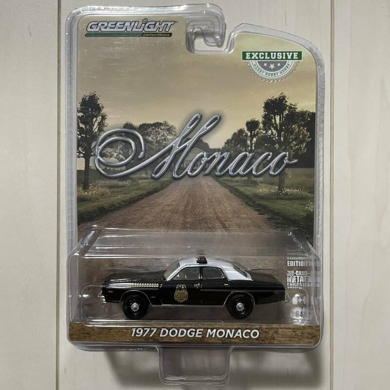 ★グリーンライト★ 1977 Dodge Monaco Police Car ダッジ モナコ ポリスカー 警察車両 アメリカ ホットウィール Greenlight ミニカー