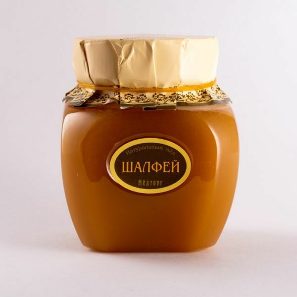 【ロシア・蜂蜜】[#HA030013](1)∞ハバロフスク蜂蜜「セージ」ハーブから採取 500g 純粋蜂蜜 爽やかな味わい 適度なコクとまろやかさ