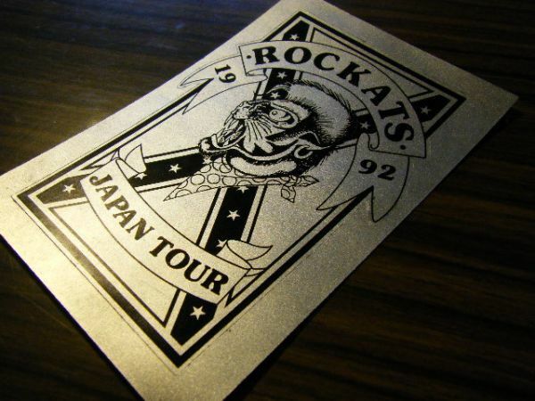 激レア★１９９２年 「THE ROCKATS」JAPAN TOUR ジャパンツアー ザ・ロカッツ ステッカー スマッティー スミス ネオ ロカビリー
