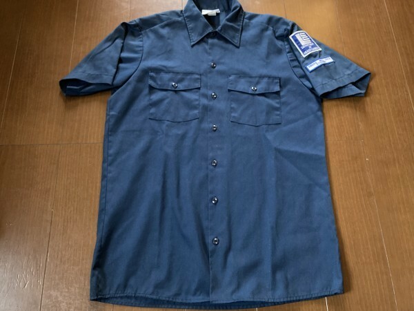 廃盤商品★貴重なMADE IN USA！ネオ ビンテージ Ｄickies ディッキーズ ワッペン付き ワークシャツ 古着 アメリカ製 ヴィンテージ