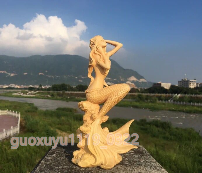  極上品 人魚姫 美女 精密細工 彫刻工芸品 置物