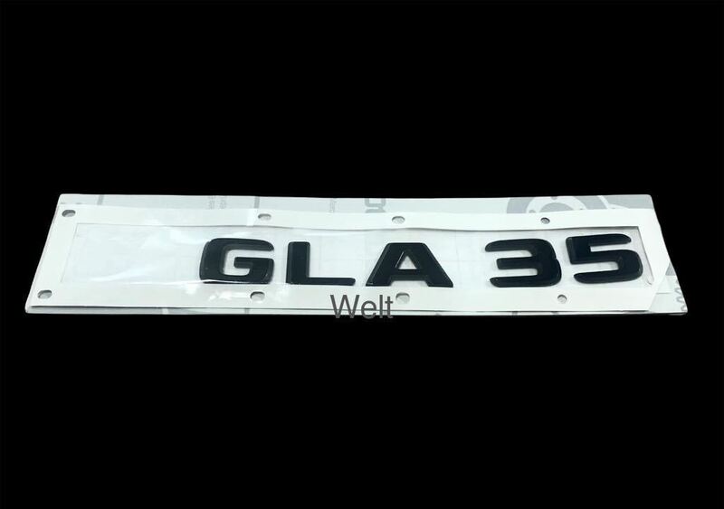 メルセデスベンツ 純正品 H247 AMG GLA35 ブラック リア エンブレム 4MATIC GLAクラス ナイトパッケージ リヤ 黒 ブラックエンブレム