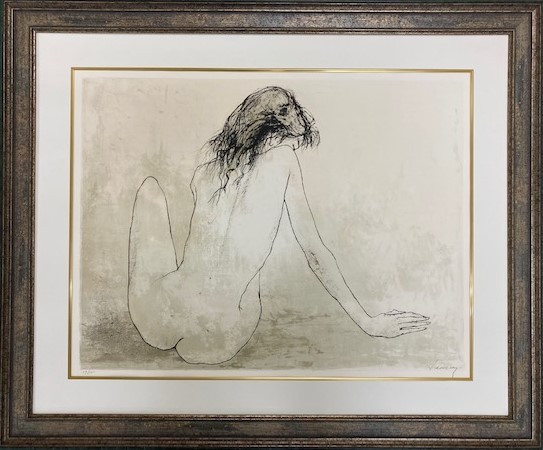 【特価】　≪　　ジャン　ジャンセン 　　　≫　　オリジナル リトグラフ【石版画】 　　 LE NU　 　 1982年 　　　JEAN　JANSEM