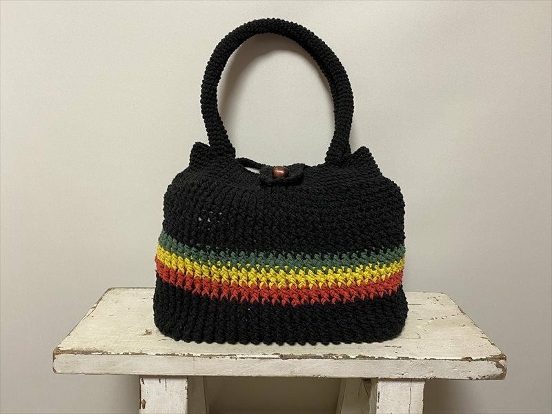 NEW/RASTA COLOR/COTTON ETHNIC BAG/DEAD STOCK/REGGAE/ラスタカラー/コットン編み込み/エスニックバッグ/レゲエ/デッドストック/未使用