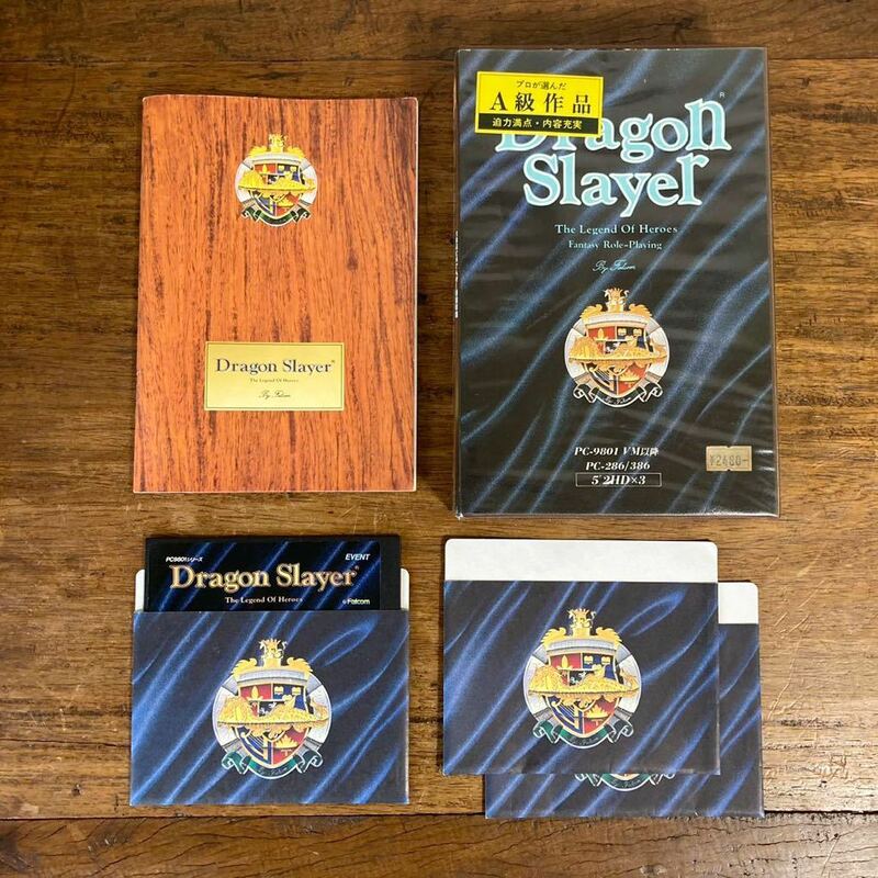 ジャンク PC-9801 Dragon Slayer ドラゴンスレイヤー 英雄伝説 フロッピー欠品 日本ファルコム 説明書 レトロゲーム ソフト RPG PC-286/386