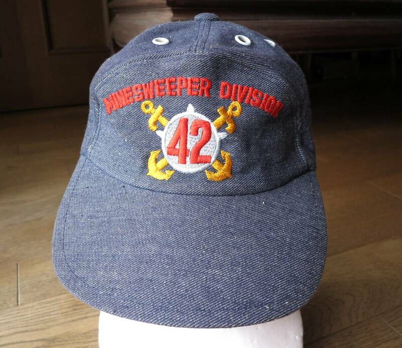 Minesweeper Division 42 第42掃海隊　海上自衛隊 阪神基地　アポロキャップ　帽子　デニム地 