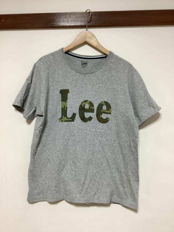 せ996 Lee リー 迷彩ロゴ 半袖Tシャツ M グレー