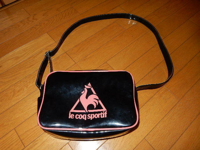 ルコック/le coq sportif ♪エナメル ショルダー バッグ★USED