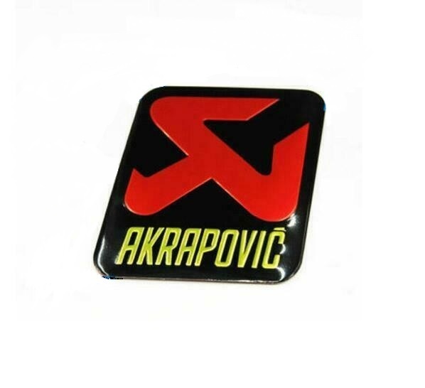 AKRAPOVIC アクラポビッチ ステッカー 88ｍｍ×71ｍｍ 耐熱アルミステッカー マフラー サイレンサー 耐熱ステッカー