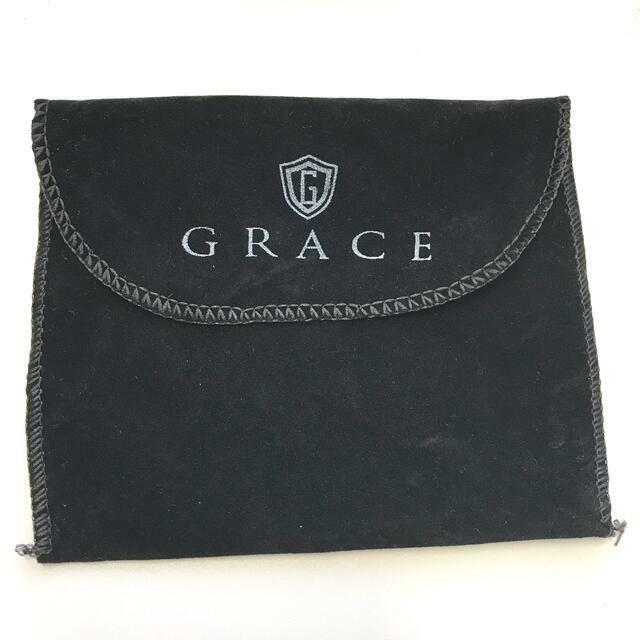 GRACE グレイス　布袋　ベロア素材　ブラック　プレゼント　高級感　二つ折り　小物入れ　多用途　おしゃれ　保管用