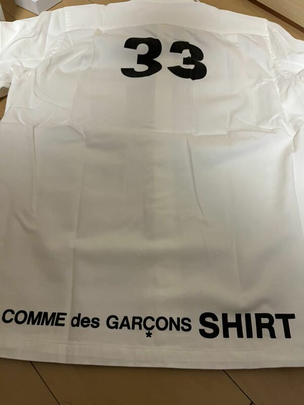 フランス製 ロゴ入り半袖シャツ Sサイズ COMME des GARCONS SHIRT コムデギャルソンシャツ ナイキ 22SS 22AW