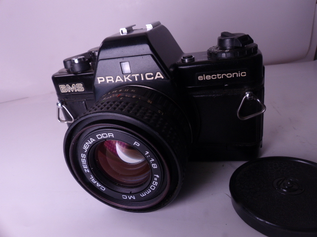 希少 PRAKTICA 最高峰カメラ BMS 大口径 JENA DDR 50㎜ F1.8P MC付 良品