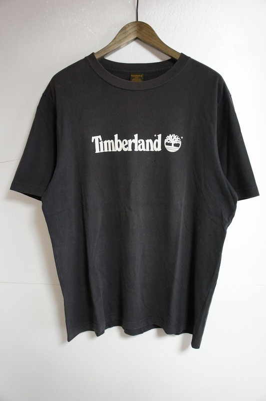 希少 90s Timberlandティンバーランド vintage 古着 Tシャツ 半袖カットソー ロゴ ヴィンテージ ビンテージ 黒123M