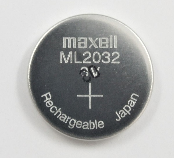 ◆ CASIO ★ カシオ ■ ML2032 ◆ カシオキャパシタ電池 (純正2次電池) ★ 1個 ◆ マクセル（Maxell）◆