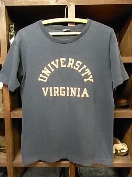 70'S CHAMPION バータグ後期 VIRGINIA UNIVERSITY バージニア大学 カレッジ 半袖 Tシャツ SIZE L チャンピオン ヴィンテージ