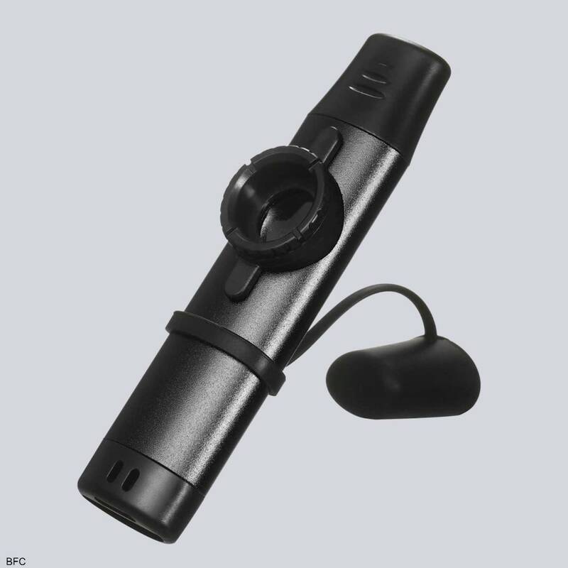 ホイッスル Kazoo カズー 黒 ブラック アルミニウム合金メタル 振動膜 5枚 音楽玩具 送料無料