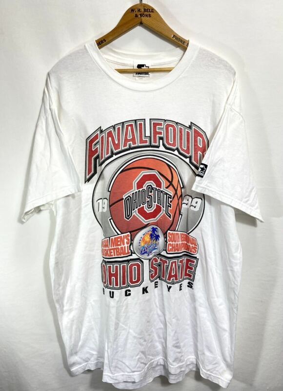 ■ STARTER Ohio State Buckeyes NCAA BasketBall 1999 Tシャツ 古着 アメカジ ストリート カレッジ バスケ スターター サイズXL ■