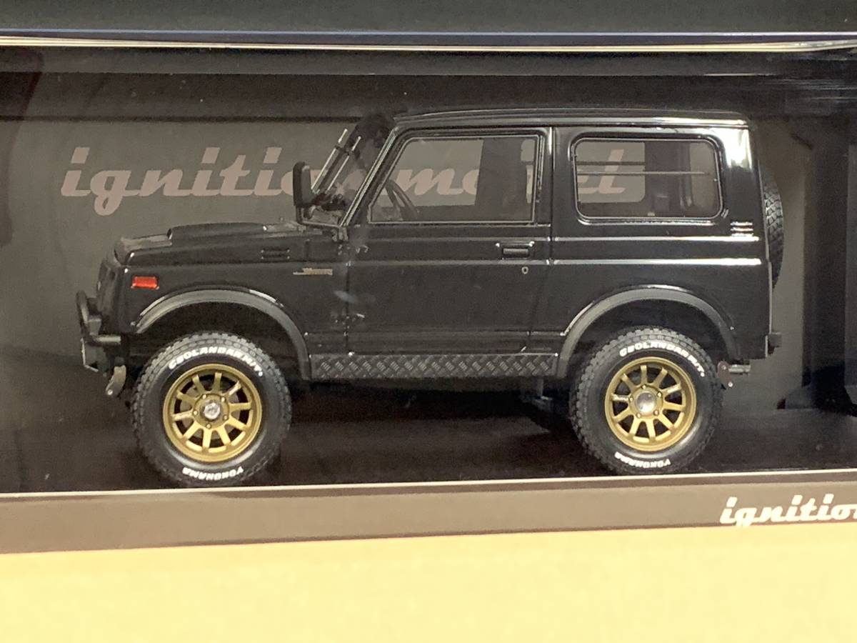 新品! 未使用!! 1/18 スズキ ジムニー JA11 ブラック レイズ A・LAP-J タイプ 16インチ イグニッションモデル Jimny IG1717 ignition model