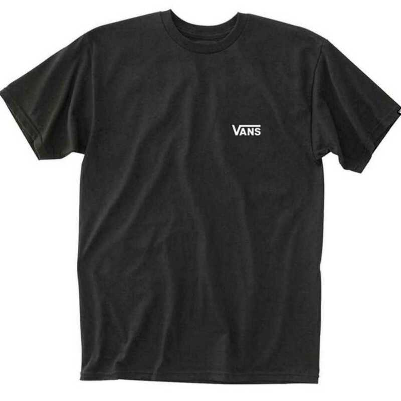 【M】VANS バンズ/半袖Tシャツ/レフトチェストロゴ/ブラック
