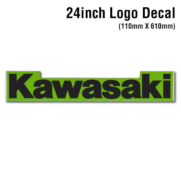 ディコール カワサキ 24インチ ロゴ ステッカー D'COR Kawasaki 24inch Decal デカール ダイカット 車 バイク【正規品】