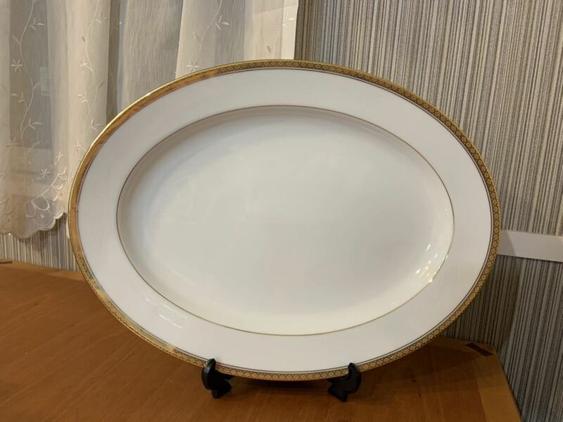 【美品】Noritake ノリタケ RICHMOND リッチモンド オーバル プレート 楕円皿 大皿 約40.7cm