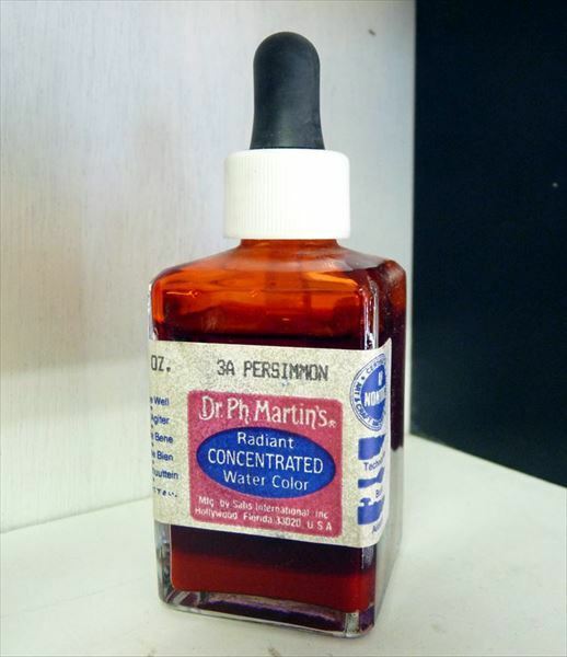 Dr.Ph.Martin's ドクターマーチン 3A パーシモン (2oz) 紙ラベル ラディアント カラーインク【周南店舗店舗にて手渡可】まとめ買いがお得!