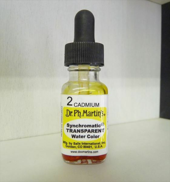 【新品】Dr.Ph.Martin's ドクターマーチン 2 カドミウム シンクロマティック トランスペアレント 15ml カラーインク【周南店舗にて手渡可】