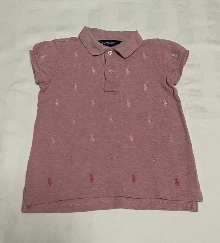 ラルフローレン　ポニー刺繍いっぱい　ポロシャツ　ピンク　5