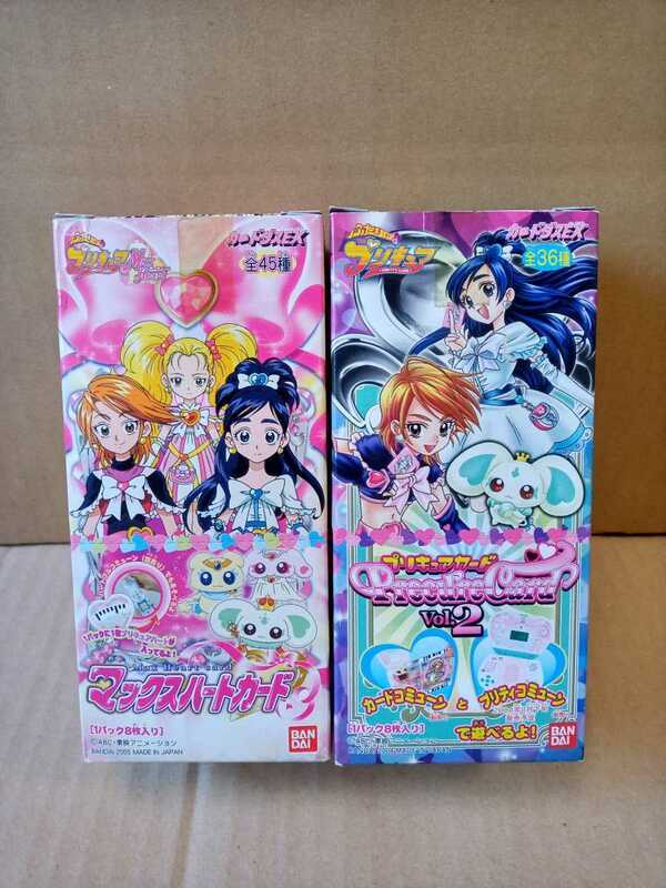 プリキュアカード Vol.2 マックスハートカード／ふたりはプリキュア／PRETTY CURE／PRECURE CARD／未開封品、未使用品の2BOX(計30パック分)