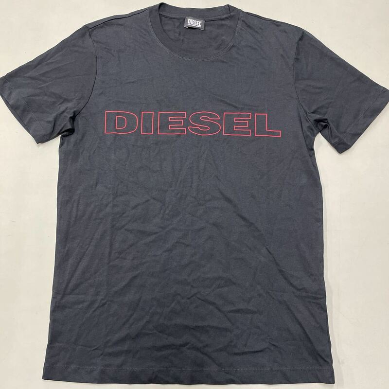 ディーゼル diesel 未使用 Mサイズ Tシャツ ブラック 黒 半袖 ロゴ