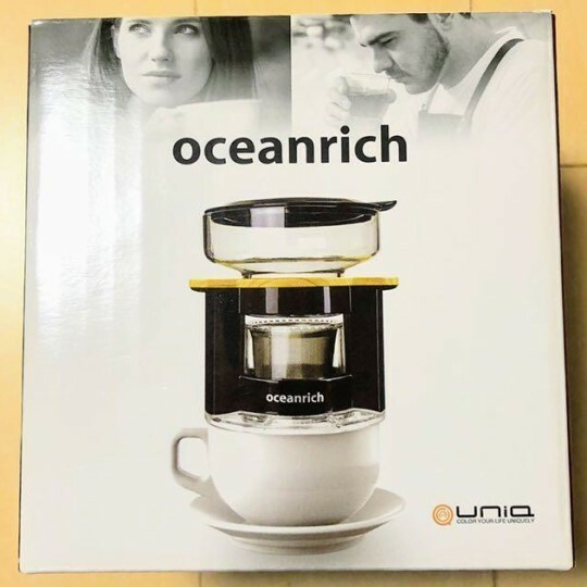 オーシャンリッチ(Oceanrich) 自動ドリップ・コーヒーメーカー 新品 ブラック UQ-CR8200BL 未使用品