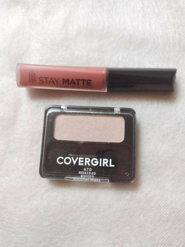 新品 Covergirl カバーガール アイシャドウ 670 Biscotti & Rimmel リンメル リップカラー リップグロス 口紅 ステイマット 2点セット 