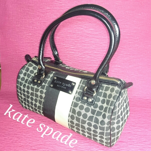 kate　spade　ケイト　スペード　ショルダーバッグ　ブラック　Ｘ　ホワイト　中古　B034