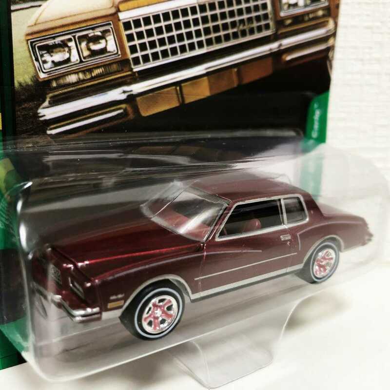 JohnnyLightningジョニーライトニング/'80 Chevyシボレー MonteCarloモンテカルロ 赤茶 1/64 限定