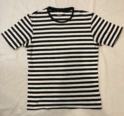 聖林公司 SAN FRANCISCO Tシャツ 黒白 ボーダー Tシャツ M 日本製 サンフランシスコ ハリラン HRM ハリウッドランチマーケット