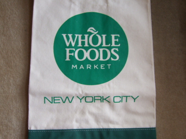 【送料無料】ホールフーズマーケット WHOLE FOODS NY エコバッグ トートバッグ グリーン1