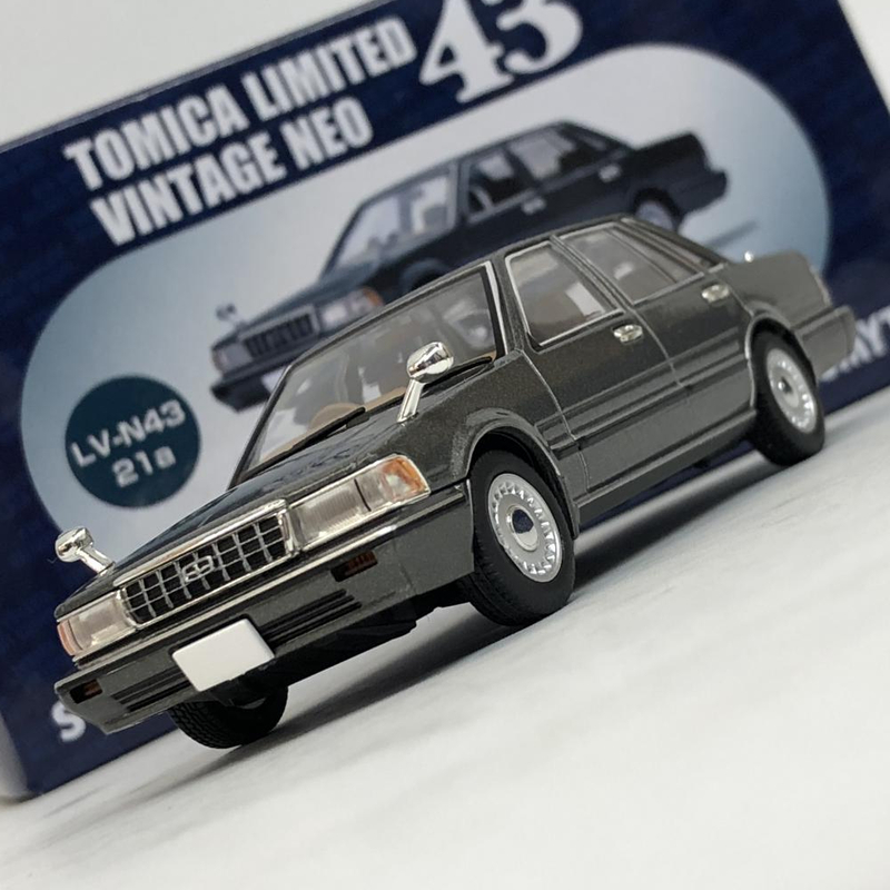 【中古】1/43 トミーテック LV-N43-21a グロリアセダン V30E ブロアム (グレー) トミカ