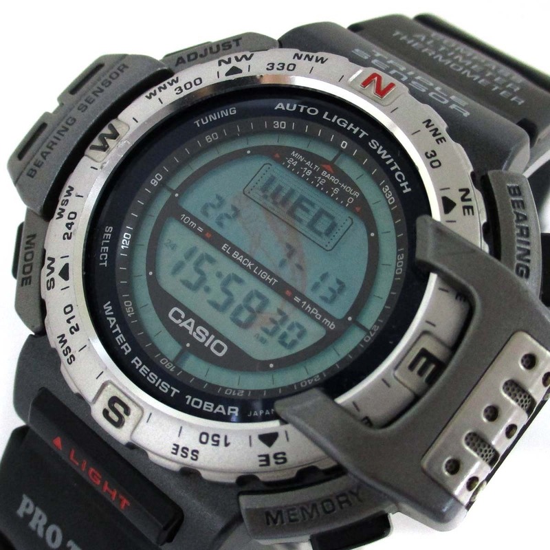 カシオ 時計 プロトレック フィッシングギア メンズ コンパス PRT-40FGJ 時計 CASIO PRO TREK 腕時計 気圧 温度 Fishing Gear レア