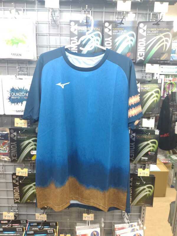 【MIZUNO　62JA2Z2125　2XL】MIZUNO(ミズノ）Tシャツ　Iブルー　嘴平伊之助　バドミントン　テニス　ソフトテニス　鬼滅の刃