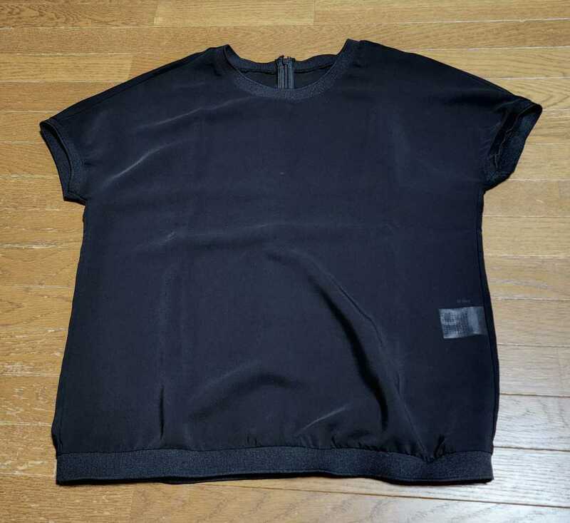 未使用/コムサ/COMME CA DU MODE/ショートスリーブシャツ/透け感/黒/サイズ９