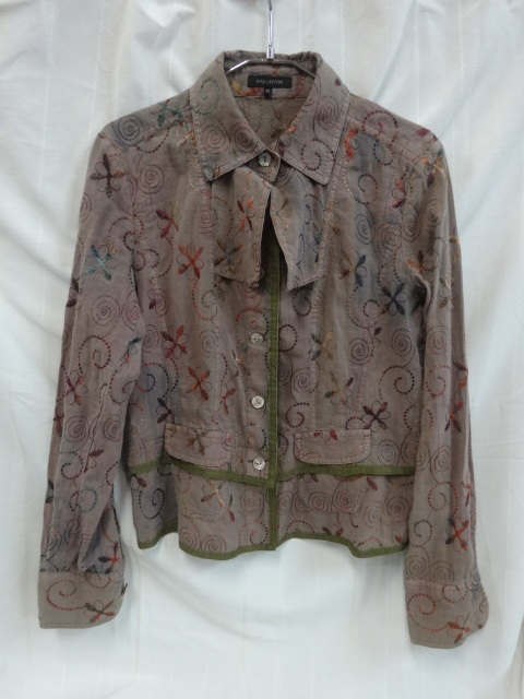 INTELLECTION ワールド 刺繍 ジャケット 羽織り サイズ40