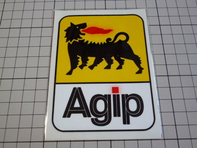 Agip ステッカー (80×106ｍｍ) アジップ オイル