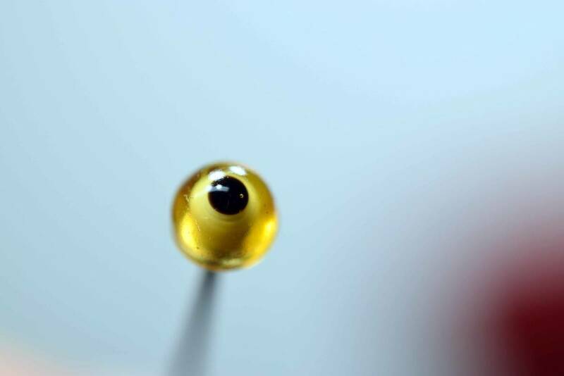 ●vintage glass eye usa　製　4セット（8眼球）ヴィンテージルアー補修用ハンドメイド用　１９２０年ころのオールドグラスアイ