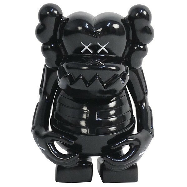 カウズ KAWS ×MEDICOM TOY×BOUNTY HUNTER Skull Kun スカル君 フィギュア 黒 Size【フリー】 【中古品-ほぼ新品】【中古】