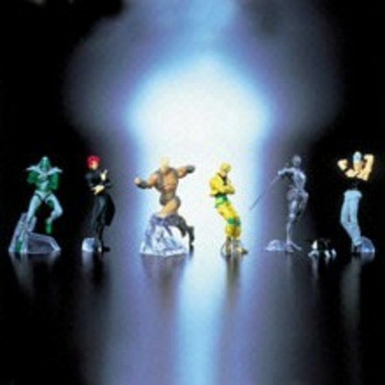HGシリーズ　ジョジョの奇妙な冒険2　全7種（6CP）+新品台紙（DP）１枚付　未使用品2001年2月発売　