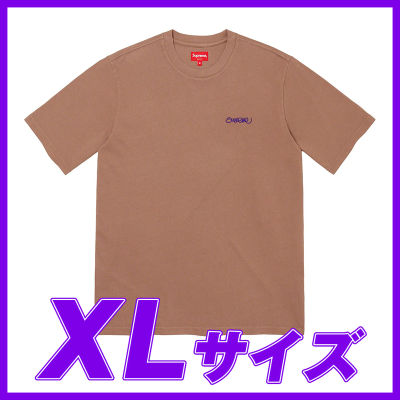 1750　Supreme Washed Handstyle S/S Top（Brown) XL / シュプリーム ウォッシュド ハンドスタイル S/S Top ブラウン XLサイズ 2022SS