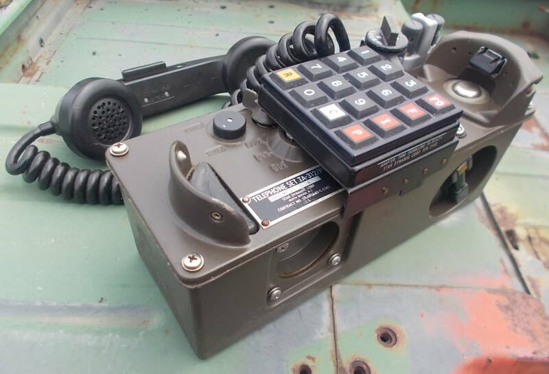 米軍 野戦電話 TA-312/PT (プッシュ回線で使用可)