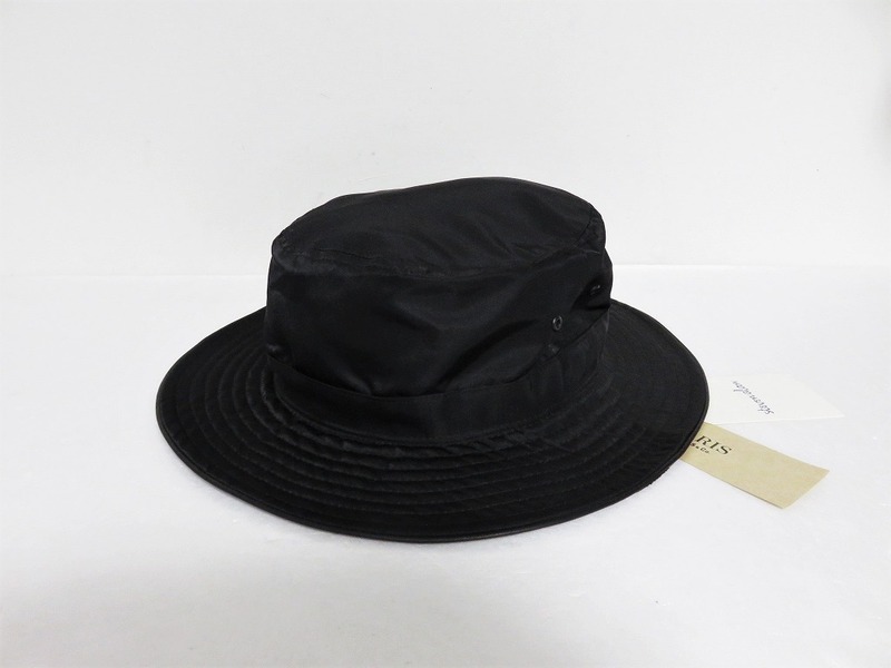 送料無料 新品 SOLARIS HATMAKERS & Co. JUNGLE HAT 59 ブラック 日本製 ソラリス レザーパイピング ジャングル ナイロン ハット 帽子