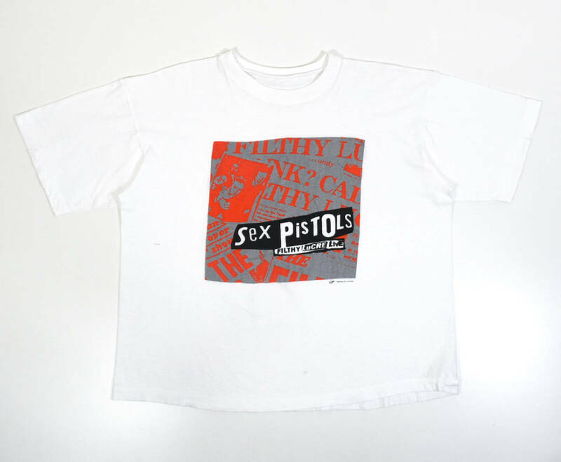 90s Sex Pistols TOSHIBA EMI LIMITED セックス ピストルズ 半袖Tシャツ S〜M程度 白 オールド パンク ロック バンド